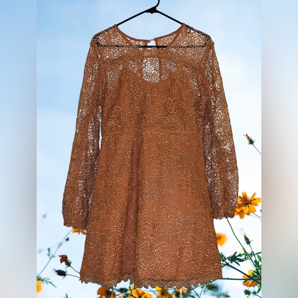 Goldie Dresses & Skirts - Goldie Amanda Orange Lace Dress
